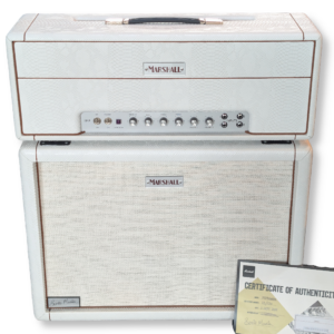Marshall 1959HW Bernie Marsden Signature – Blanc Snakeskin (Édition Limitée) + Cabinet 2x12